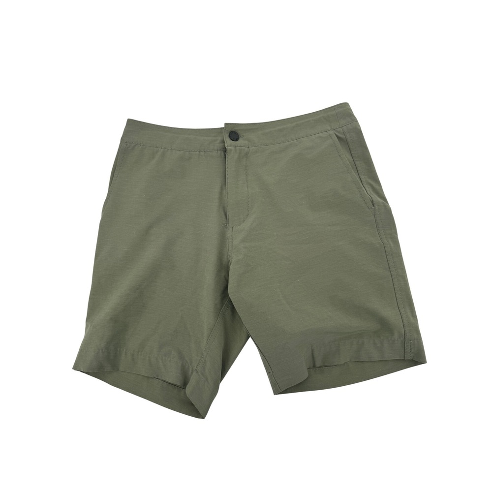 Faherty All Day Shorts Mens 30 Olive Green Hybrid Stretch Quick Dry Board Shorts